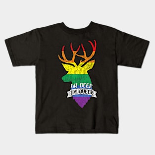 Oh Deer I'm Queer Pride Lesbian Gay LGBTQ Kids T-Shirt